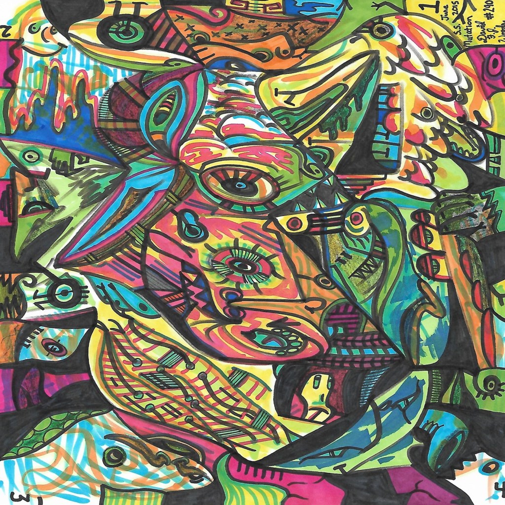 417-shapeshifter mutations-random combination images-4 way art by david f j&nbsp;woods